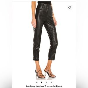 Jen Faux Leather Trouser in Black LBLC the Label XS from Revolve